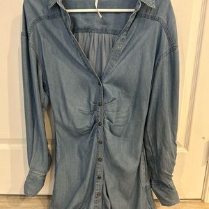 NWOT denim free people dress